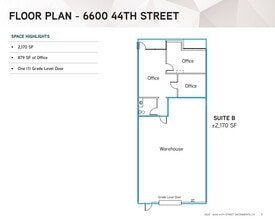 6524 44th St, Sacramento, CA for lease Floor Plan- Image 1 of 1