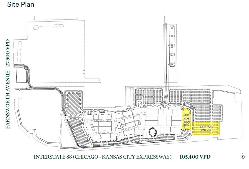 1650 Premium Outlet Blvd, Aurora, IL for lease - Site Plan - Image 2 of 2