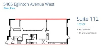 5397 Eglinton Ave W, Toronto, ON à louer Plan d’étage- Image 1 de 1