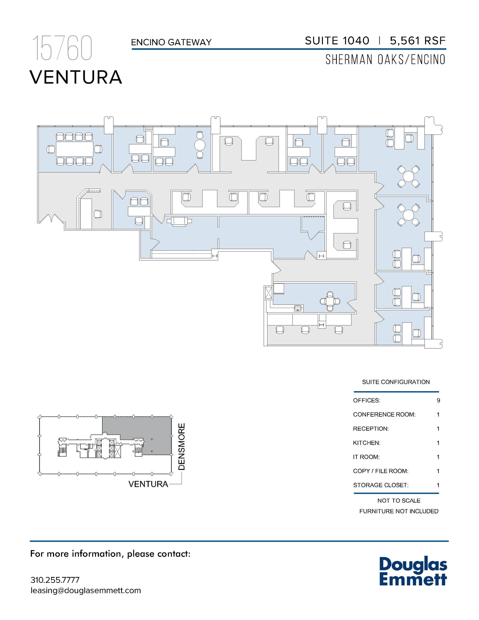 15760 Ventura Blvd, Encino, CA for lease Floor Plan- Image 1 of 1