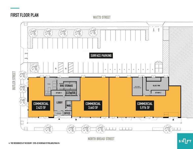3705 N Broad St, Philadelphia, PA à louer - Plan d’étage - Image 3 de 3