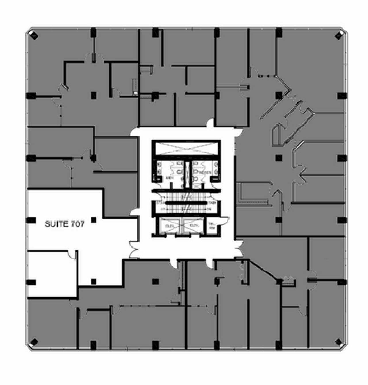 6299 Airport Rd, Mississauga, ON à louer Plan d’étage- Image 1 de 1