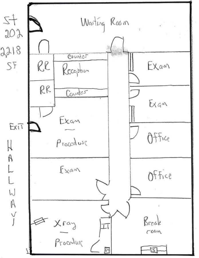 6830 Hospital Dr, Rosedale, MD 21237 - Unité 202 -  - Plan d’étage - Image 1 of 8