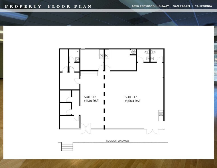 4050 Redwood Hwy, San Rafael, CA à louer - Plan d’étage - Image 3 de 5