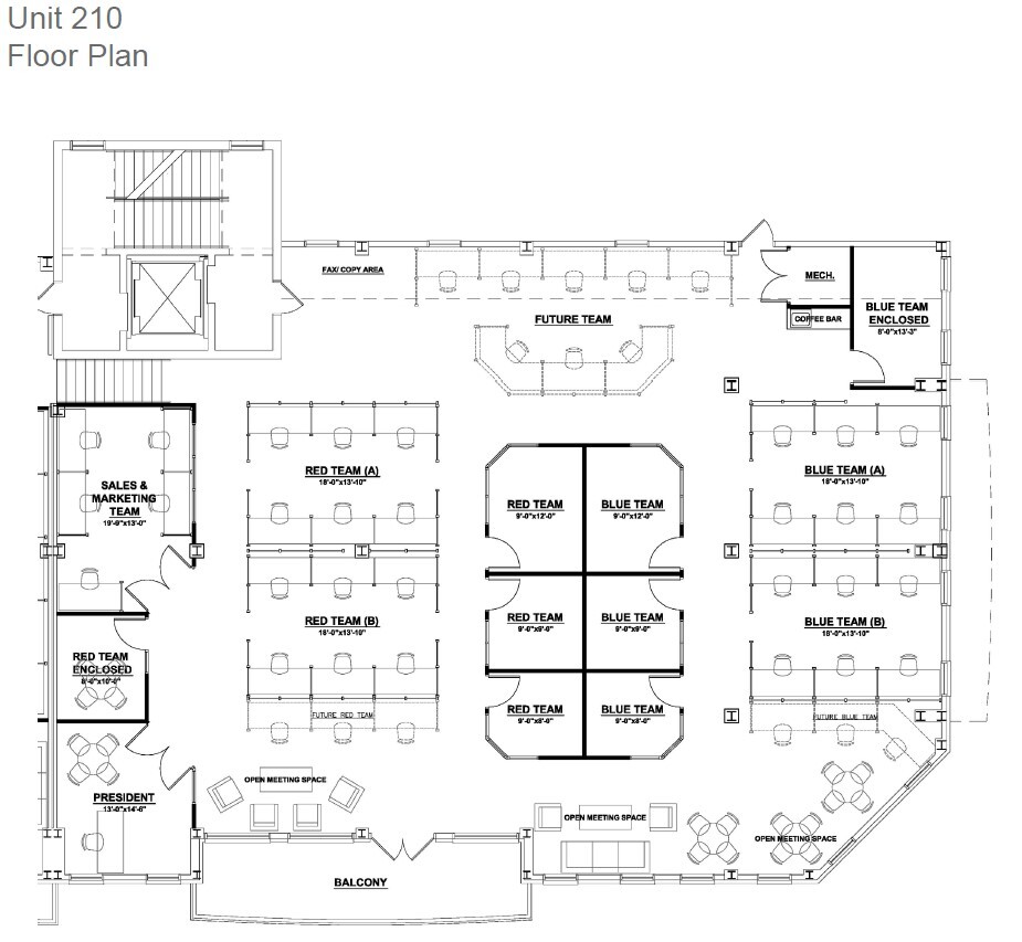 301 S Main St, Blacksburg, VA à louer Plan d  tage- Image 1 de 1