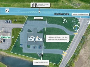 1207 E Columbus St, Kenton, OH - AERIAL  map view - Image1