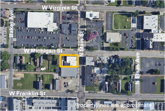 320 N Main St, Evansville, IN - Aérien Vue de la carte