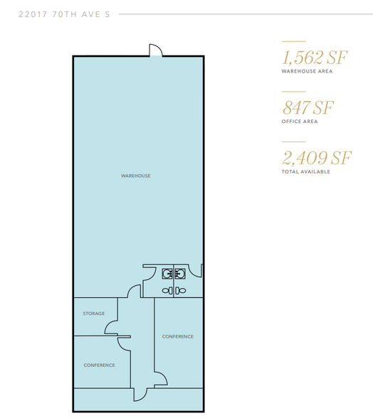 22017-22035 70th Ave S, Kent, WA à louer - Plan d  tage - Image 2 de 2