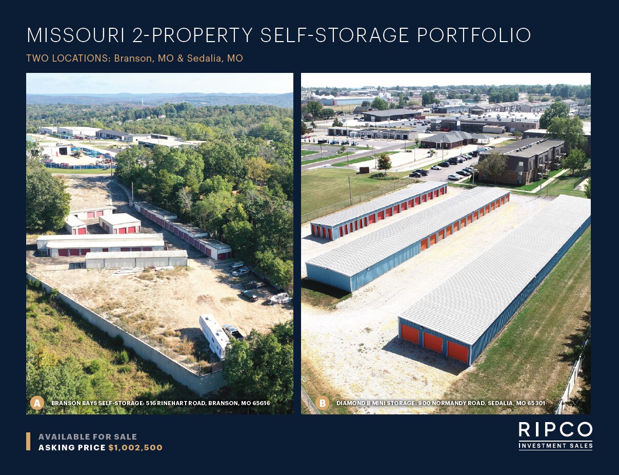Missouri 2-Asset Self-Storage Portfolio portefeuille de 2 propriétés à vendre sur LoopNet.ca Photo du bâtiment- Image 1 de 10