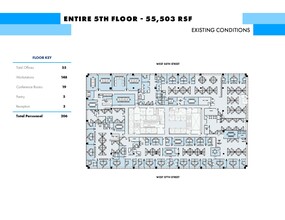 555 W 57th St, New York, NY à louer Plan d  tage- Image 1 de 1