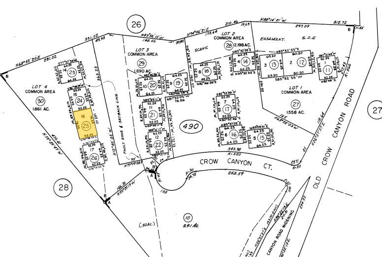 16 Crow Canyon Ct, San Ramon, CA à vendre - Plan cadastral - Image 3 de 5