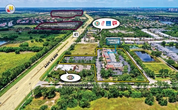 21720-21740 S Tamiami Trl, Estero, FL - Aerial  map view
