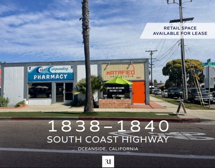 1838-1840 S Coast Hwy, Oceanside, CA à vendre Photo du bâtiment- Image 1 de 1