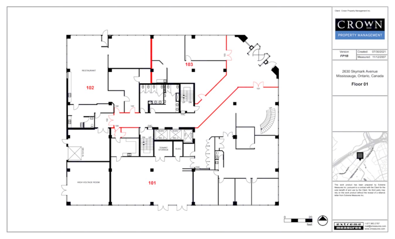 2630 Skymark Ave, Mississauga, ON for lease Floor Plan- Image 1 of 1