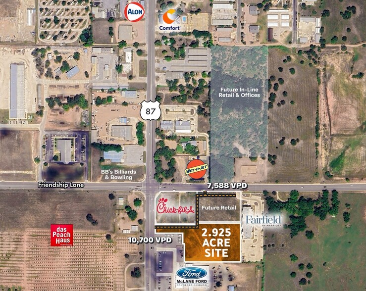 US Highway 87 & Friendship Lane, Fredericksburg, TX for lease - Building Photo - Image 1 of 4