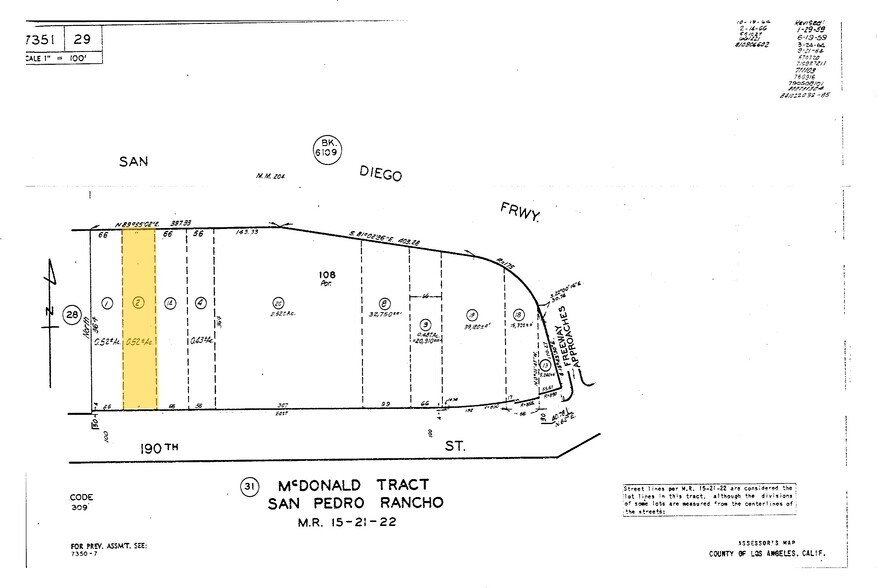 1071 W 190th St, Gardena, CA à vendre - Plan cadastral - Image 1 de 21