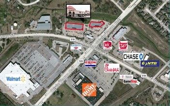 1615 E Broadway St, Pearland, TX - Aérien  Vue de la carte