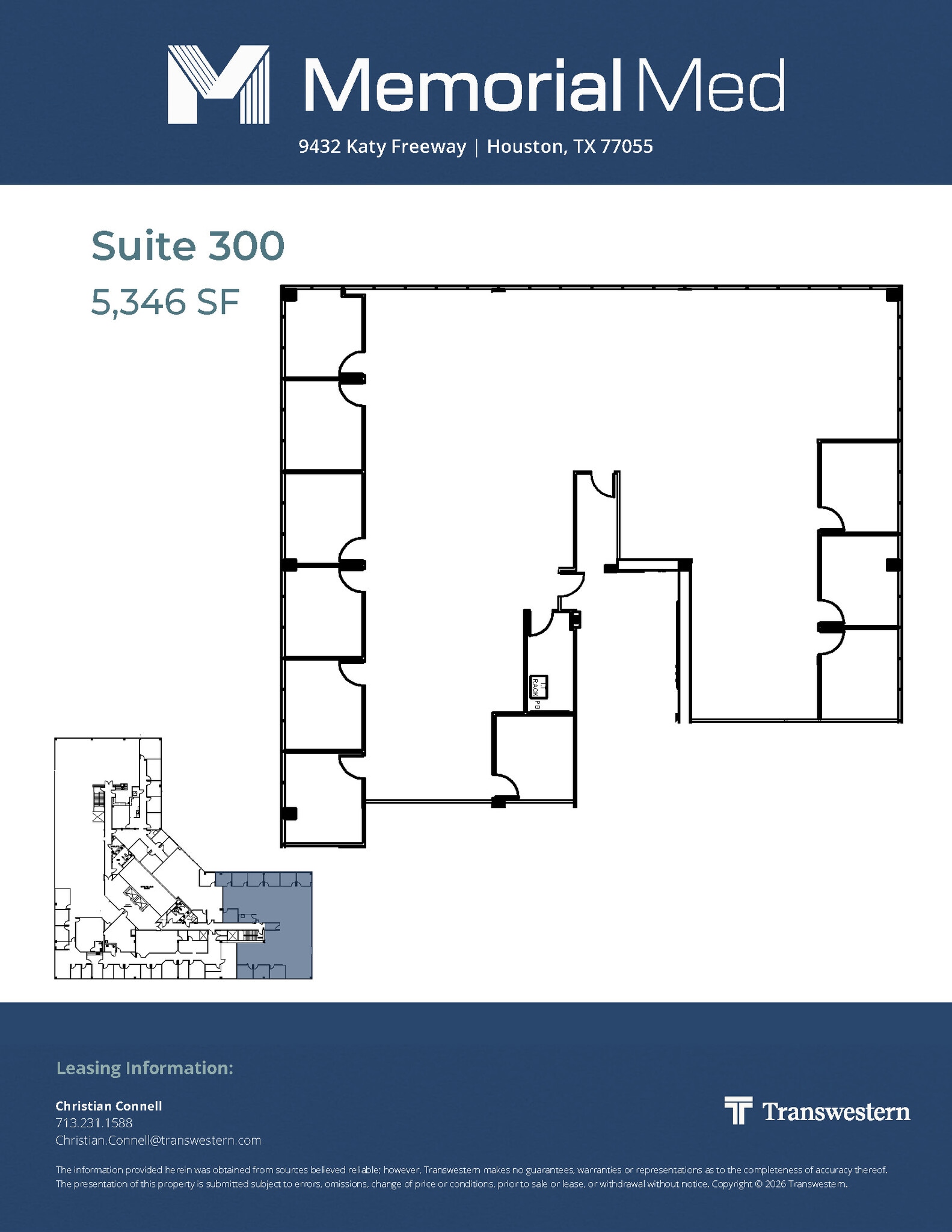 9432 Katy Fwy, Houston, TX à louer Plan d’étage- Image 1 de 1