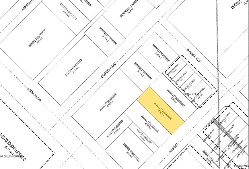 3519 Miles St, Dallas, TX à vendre - Plan cadastral - Image 2 de 29