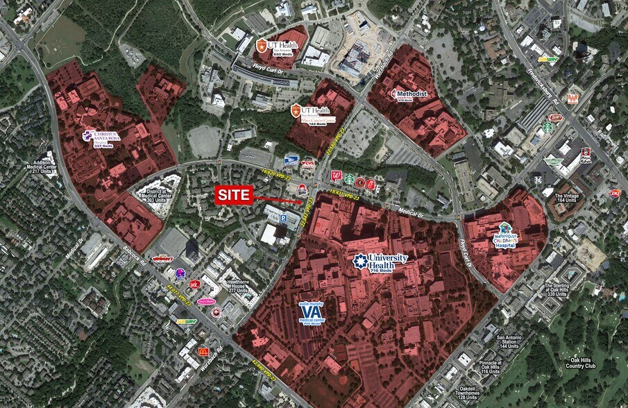 7719 Wurzbach Rd, San Antonio, TX à louer - Photo du bâtiment - Image 1 de 7