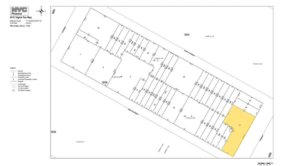 361 E 50th St, New York, NY à louer - Plan cadastral - Image 2 de 7