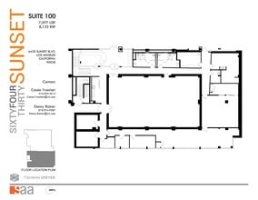 6430 W Sunset Blvd, Los Angeles, CA for lease Floor Plan- Image 1 of 1