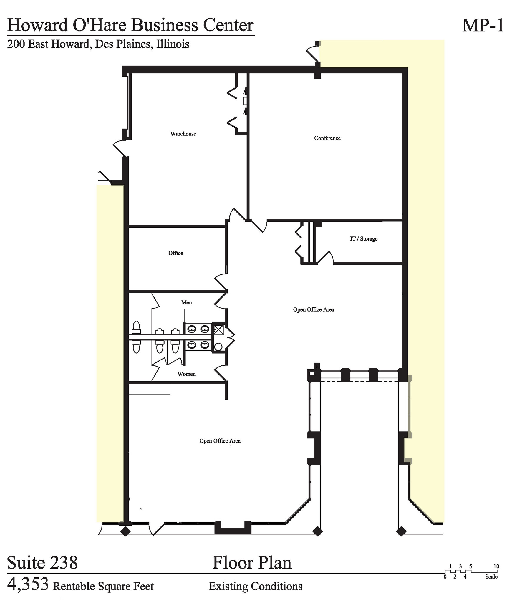 200 E Howard Ave, Des Plaines, IL à louer Plan d  tage- Image 1 de 1