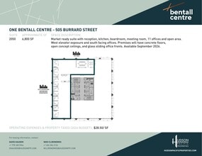 505 Burrard St, Vancouver, BC for lease Floor Plan- Image 1 of 1