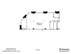 13465 Midway Rd, Farmers Branch, TX à louer Plan d  tage- Image 2 de 6