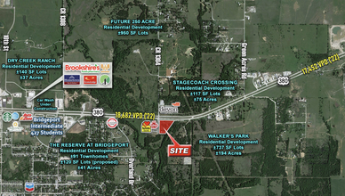 SEC of US-380 & CR-1034, Bridgeport, TX - aerial  map view - Image1