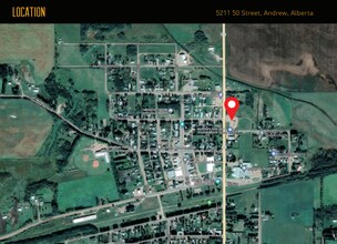5211 50 St, Andrew, AB - Aerial map view