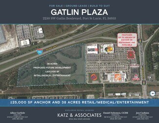 Plus de détails pour 2250 SW Gatlin Blvd, Port Saint Lucie, FL - Terrain à louer