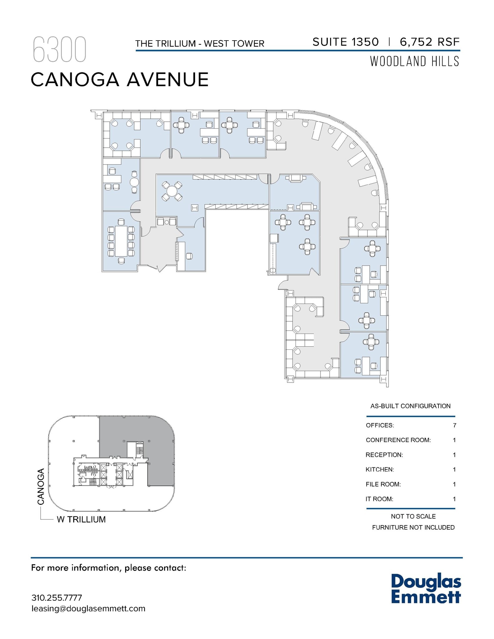 6300 Canoga Ave, Woodland Hills, CA à louer Plan d’étage- Image 1 de 1