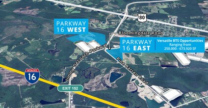 Bloomingdale Rd, Bloomingdale, GA - AERIAL map view