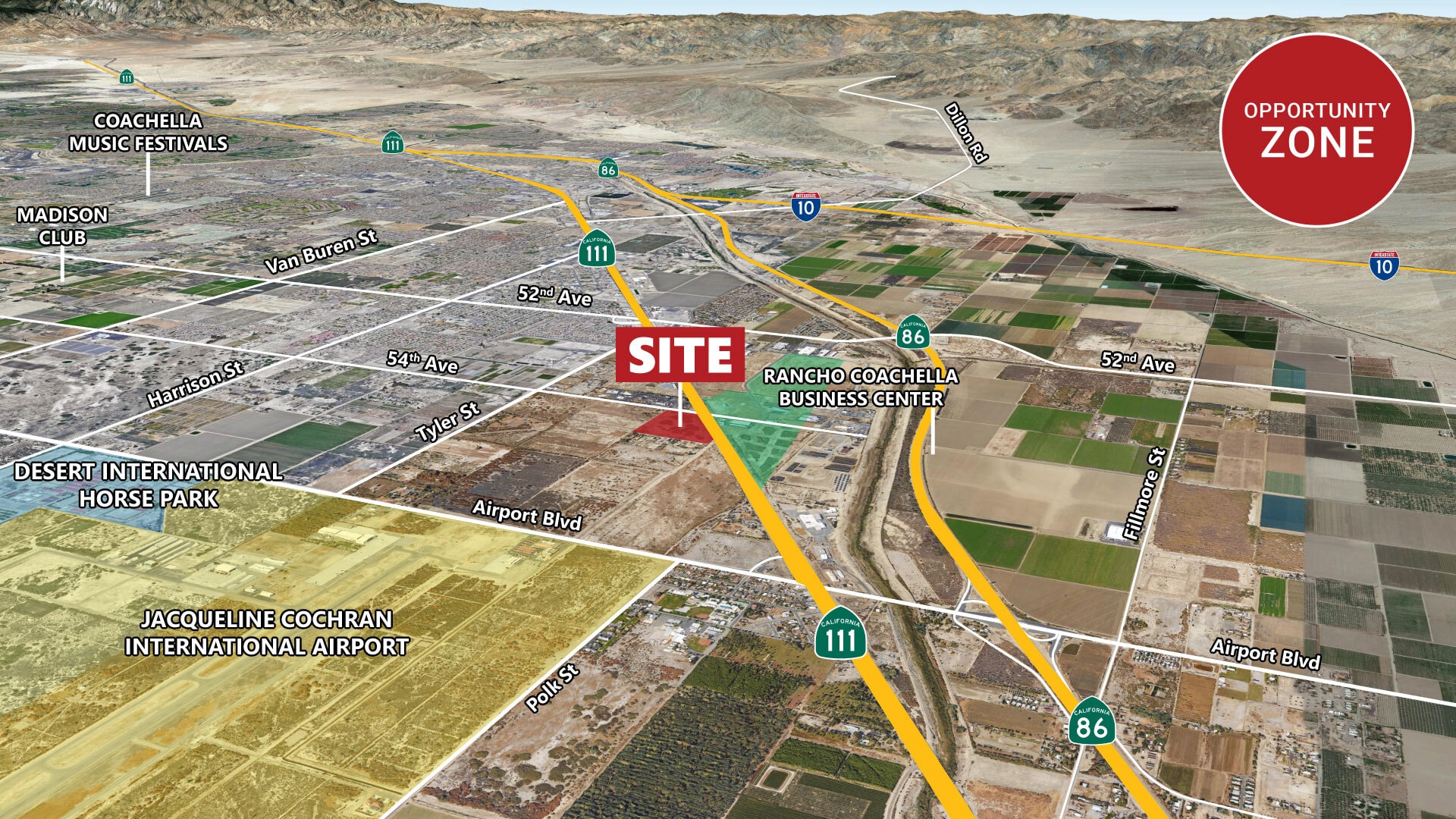 54th Ave & Hwy 111, Coachella, CA à vendre Aérien- Image 1 de 7