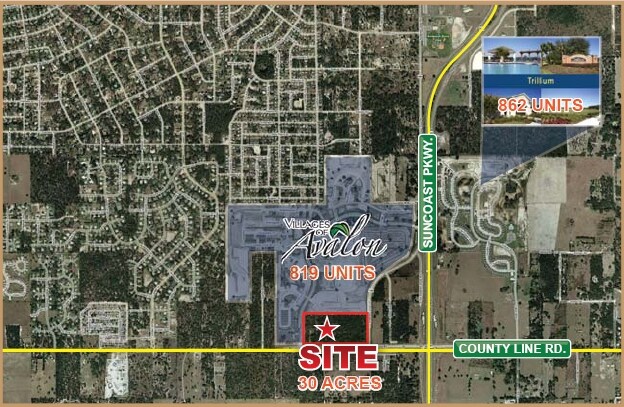 13455-13485 County Line Rd, Spring Hill, FL à louer - Aérien - Image 2 de 13