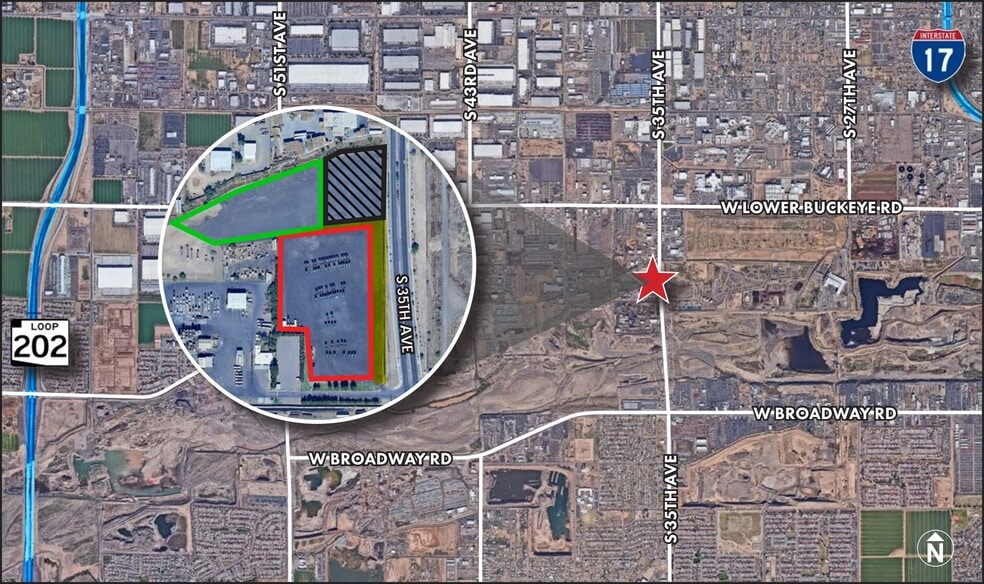 3420 S 35th Ave, Phoenix, AZ for lease - Aerial - Image 2 of 7