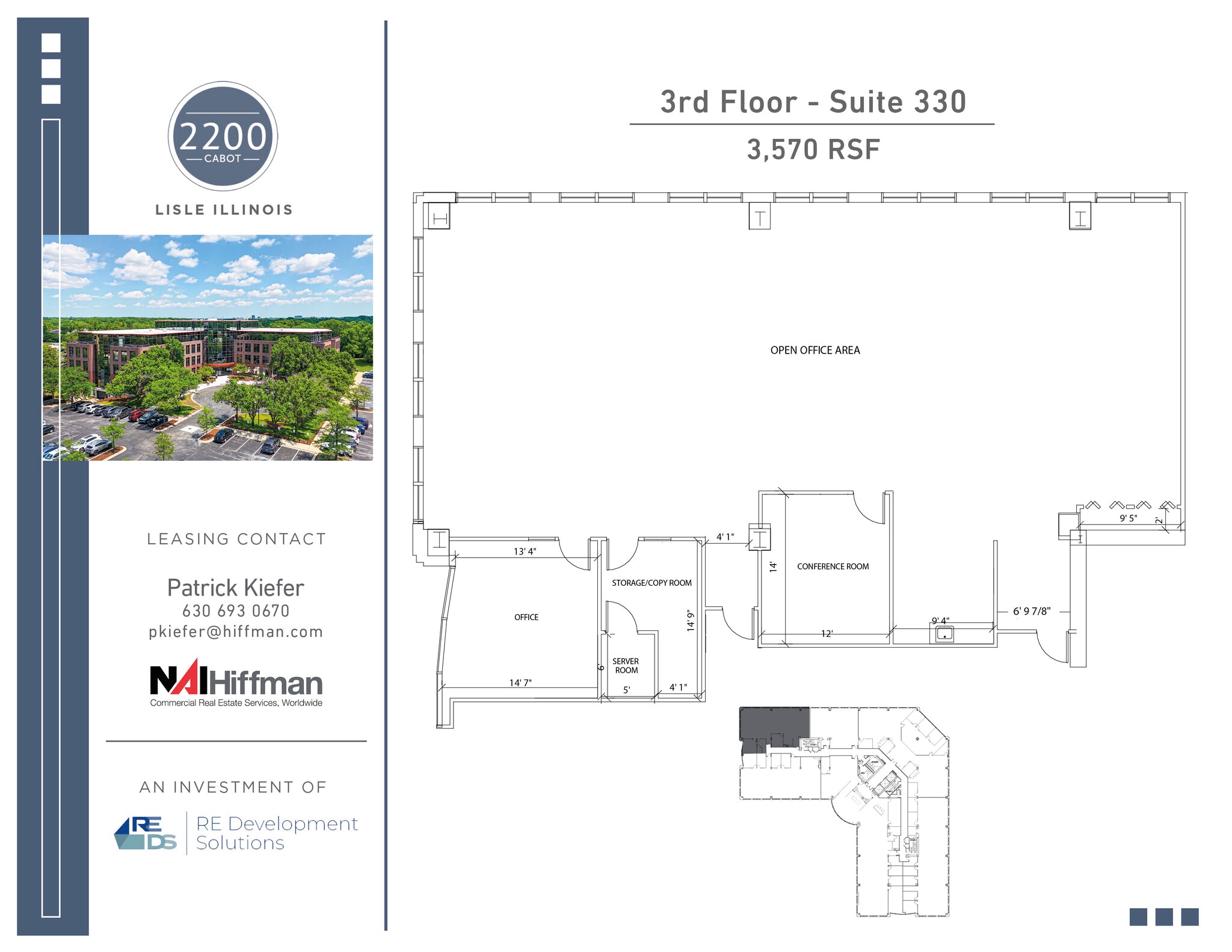 2200 Cabot Dr, Lisle, IL à louer Plan d’étage- Image 1 de 1