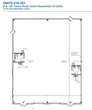 219 Turner Rd, North Chesterfield, VA à louer Plan d’étage- Image 1 de 1