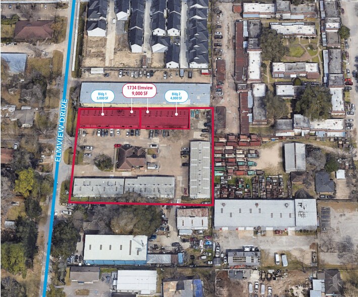 1730 Elmview Dr, Houston, TX à louer - Aérien - Image 2 de 2