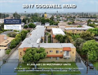 Plus de détails pour 3817 Cogswell Rd, El Monte, CA - Multi-résidentiel à vendre