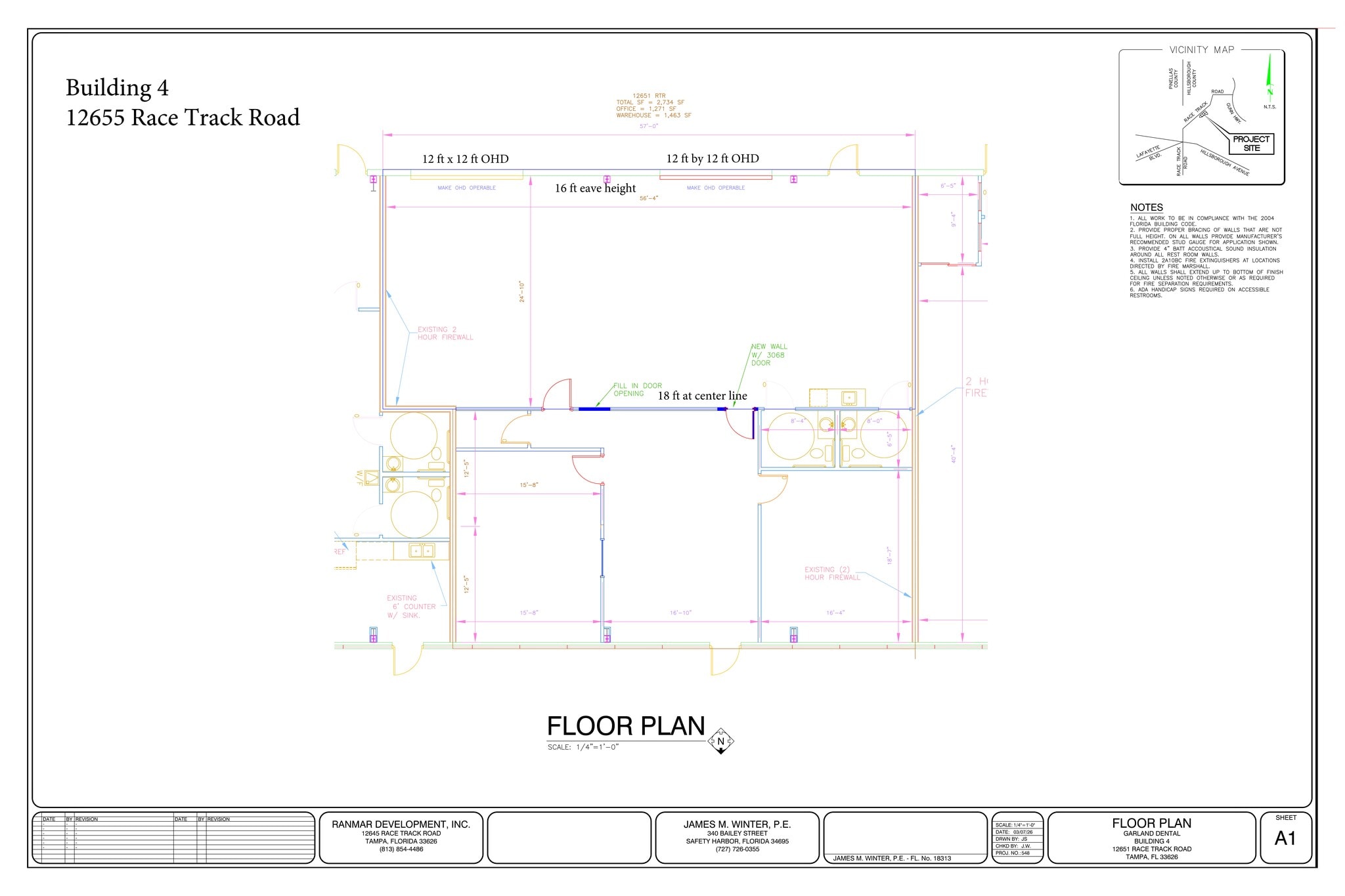 12645 Race Track Rd, Tampa, FL à louer Plan de site- Image 1 de 1