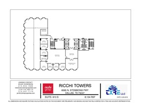 8585 N Stemmons Fwy, Dallas, TX à louer Plan d  tage- Image 1 de 1