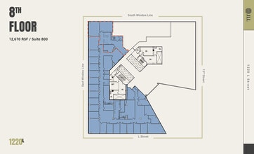 1220 L St NW, Washington, DC for lease Floor Plan- Image 1 of 1