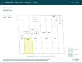 127 E 9th St, Los Angeles, CA for lease Floor Plan- Image 1 of 1