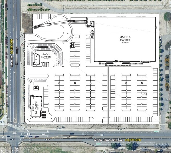 Texas St, Redlands, CA for lease - Site Plan - Image 2 of 2
