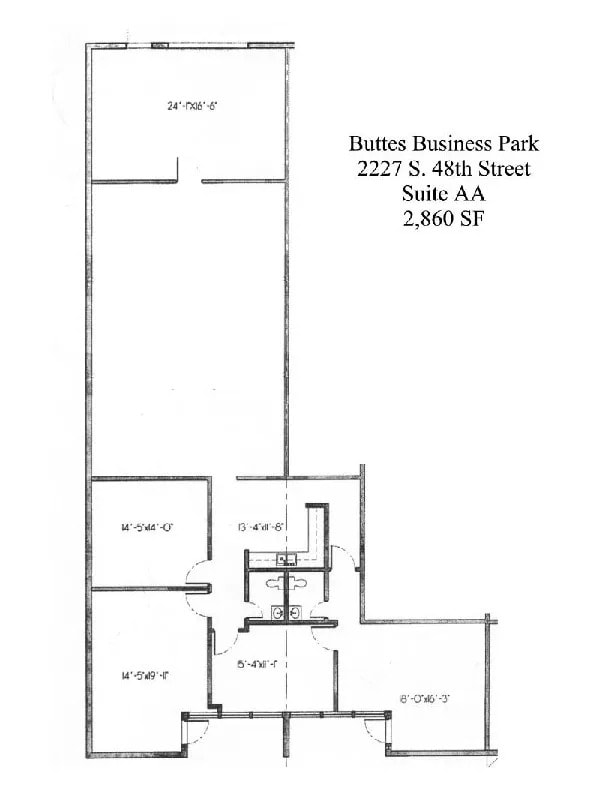 2105 S 48th St, Tempe, AZ for lease Floor Plan- Image 1 of 1