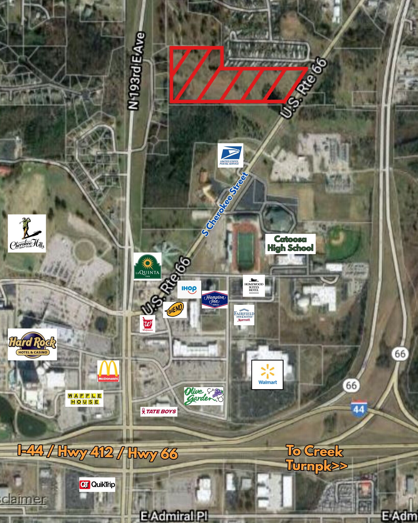 TBD S Cherokee St, Catoosa, OK à vendre Photo du bâtiment- Image 1 de 12