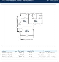 30210 Rancho Viejo Rd, San Juan Capistrano, CA à louer Plan d’étage- Image 2 de 2