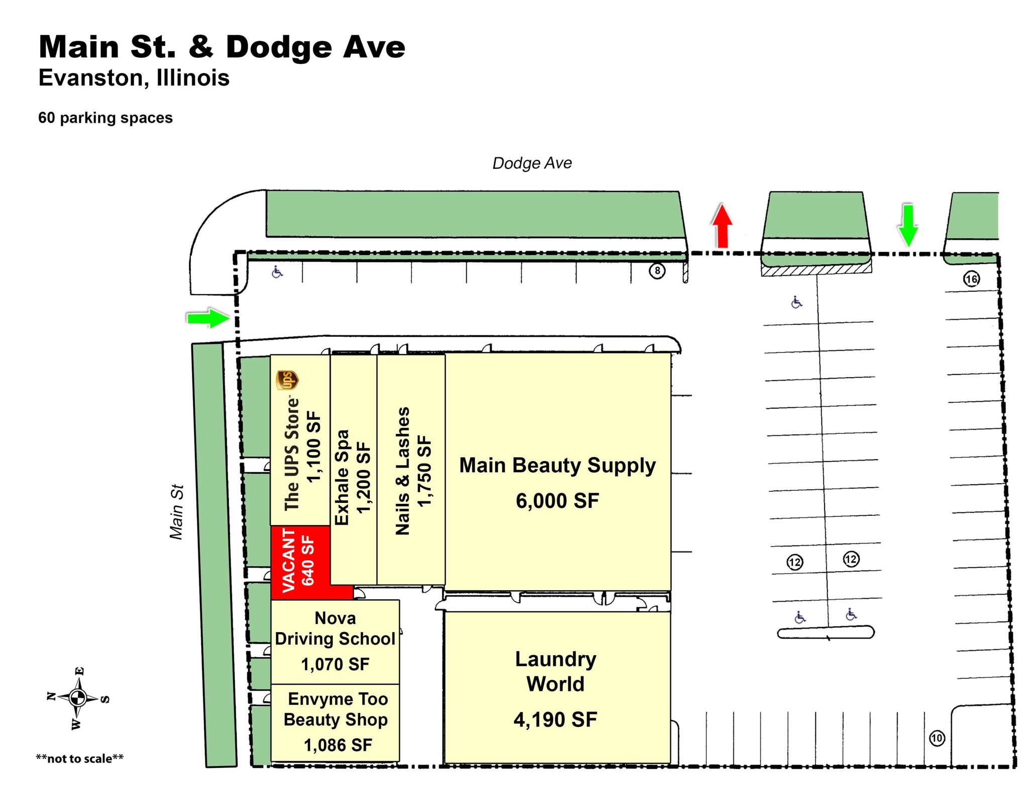 838-848 Dodge Ave, Evanston, IL à louer Plan de site- Image 1 de 2